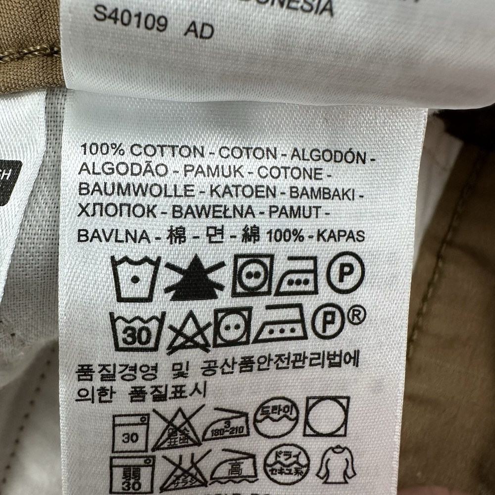 Levi's Ripstop Cargo Shorts Mens 40x10 Brown Khaki Military Skater White‎ Tab - Picture 11 of 15